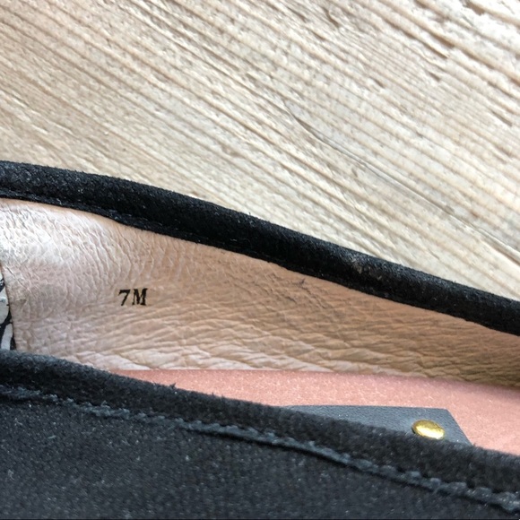 Matt Bernson Waverly Cap Toe Ballet Flats Black suede Size 7M. - Picture 8 of 12